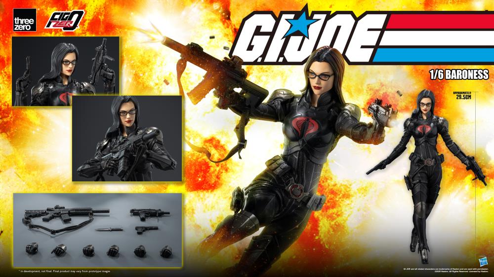 G.I. Joe FigZero Baroness 1/6 Scale Action Figure Gallery Image 4