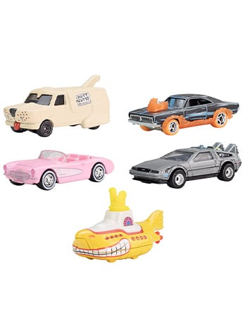Hot Wheels Premium Pop Culture 2025 Mix 2 Set of 5 Vehicles