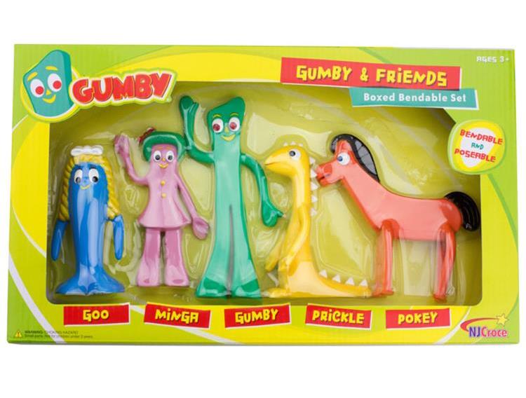 The Gumby Show Gumby & Friends Boxed Bendable Figure Set