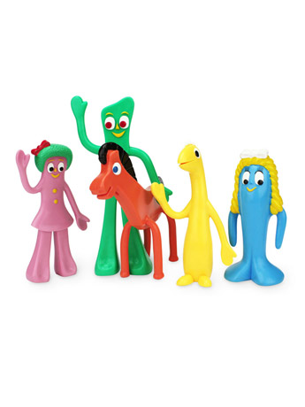 The Gumby Show Gumby & Friends Boxed Bendable Figure Set