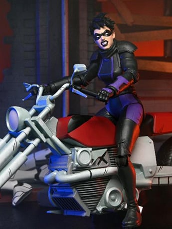 Teenage Mutant Ninja Turtles: The Last Ronin Casey Marie Action Figure with Motorcycle Gallery Image 2