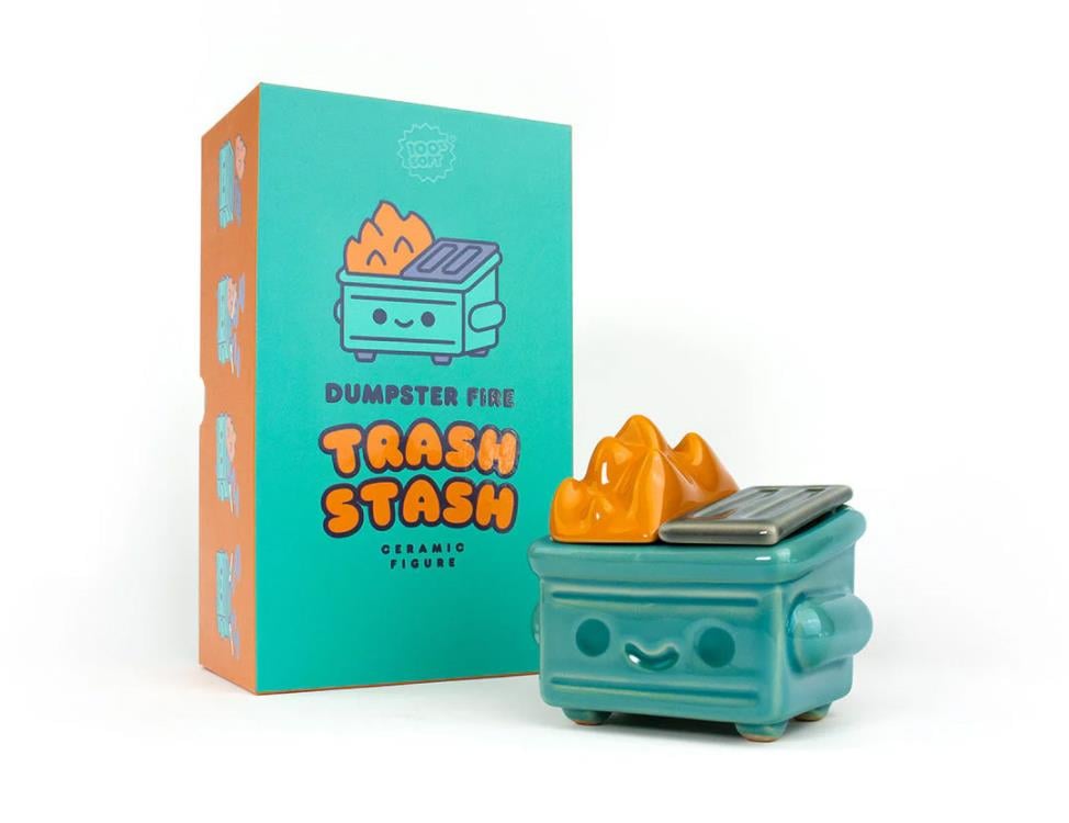 Dumpster Fire Trash Stash Ceramic Figure Gallery Image 4