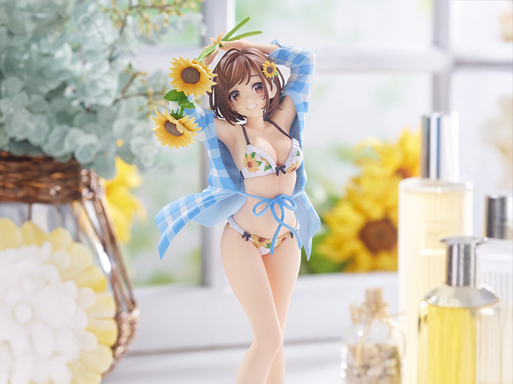 En Morikura Illustration Sunflower Girl 1/7 Scale Figure Gallery Image 1