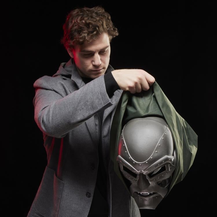 Marvel Legends Doctor Doom Helmet with Hood Replica Gallery Image 10