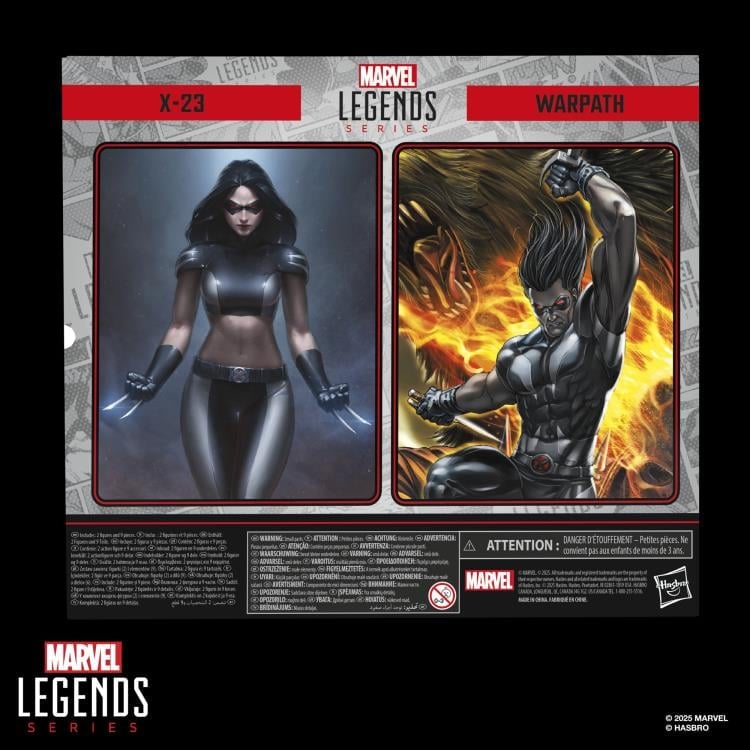 X-Force Marvel Legends Warpath and X-23 Action Figure Two-Pack