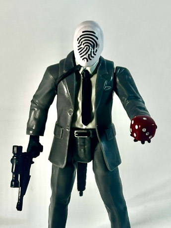 Johnny Phantasm Fingerprint Henchman (Noir Edition) Action Figure Gallery Image 2