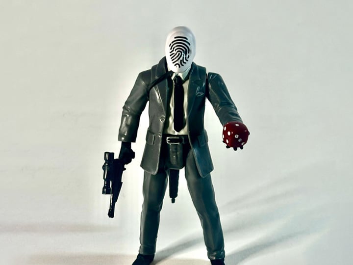 Johnny Phantasm Fingerprint Henchman (Noir Edition) Action Figure Gallery Image 1