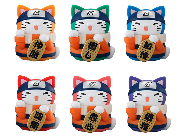 Naruto: Shippuden Nyaruto! Mega Cat Project Colorful Fortune Cat Box of 6 Random Figures Gallery Image 1