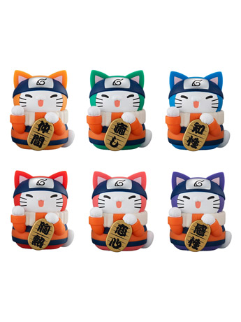 Naruto: Shippuden Nyaruto! Mega Cat Project Colorful Fortune Cat Box of 6 Random Figures Gallery Image 2
