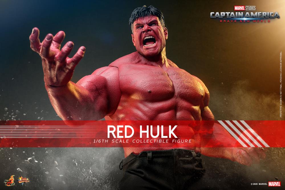 Captain America: Brave New World MMS797 Red Hulk 1/6th Scale Collectible Figure Gallery Image 3