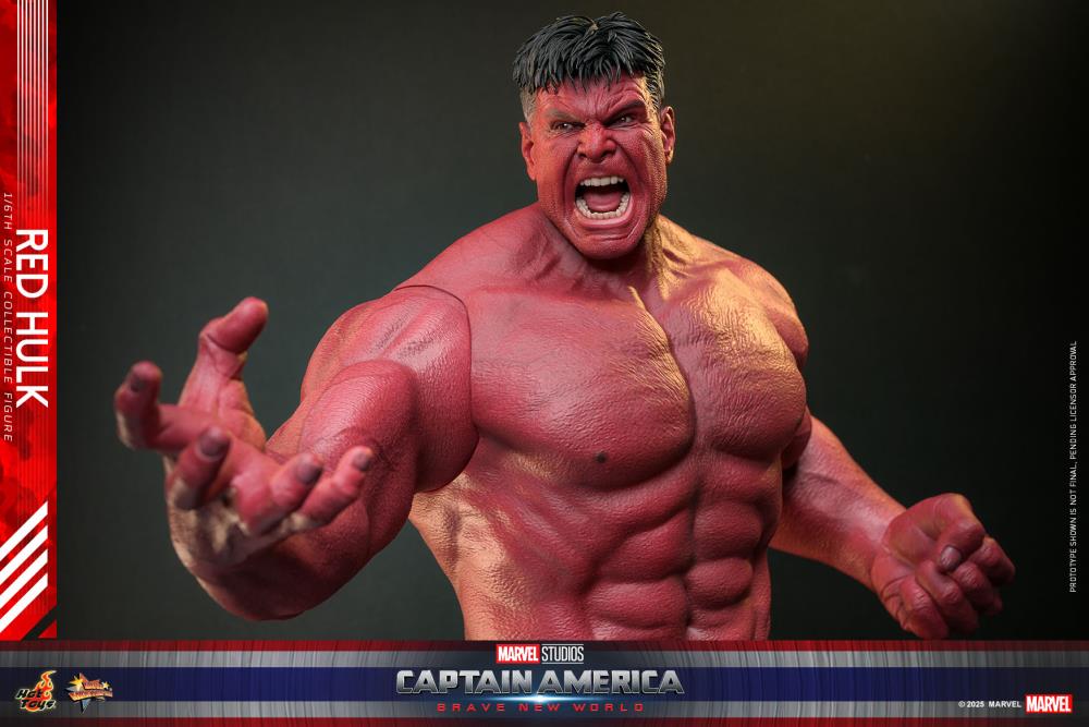 Captain America: Brave New World MMS797 Red Hulk 1/6th Scale Collectible Figure Gallery Image 9