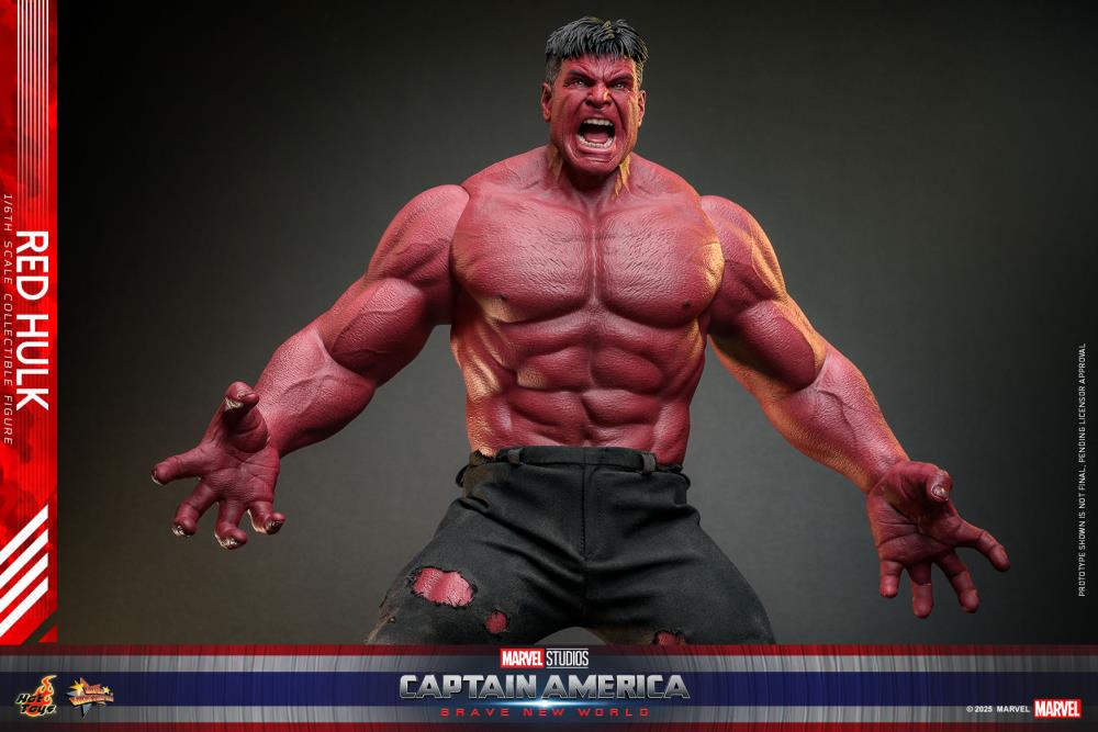 Captain America: Brave New World MMS797 Red Hulk 1/6th Scale Collectible Figure Gallery Image 7