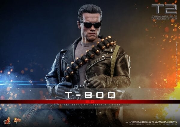 Terminator 2: Judgement Day MMS795 T-800 (2.0) 1/6th Scale Collectible Figure Gallery Image 3