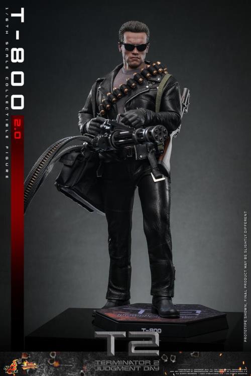 Terminator 2: Judgement Day MMS795 T-800 (2.0) 1/6th Scale Collectible Figure Gallery Image 9