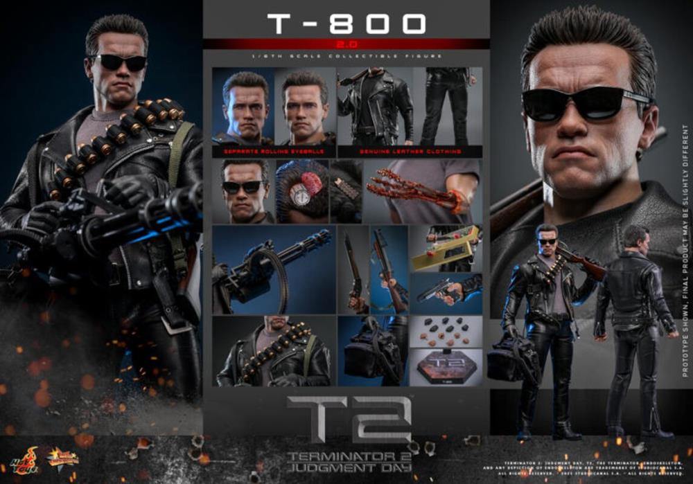 Terminator 2: Judgement Day MMS795 T-800 (2.0) 1/6th Scale Collectible Figure Gallery Image 25