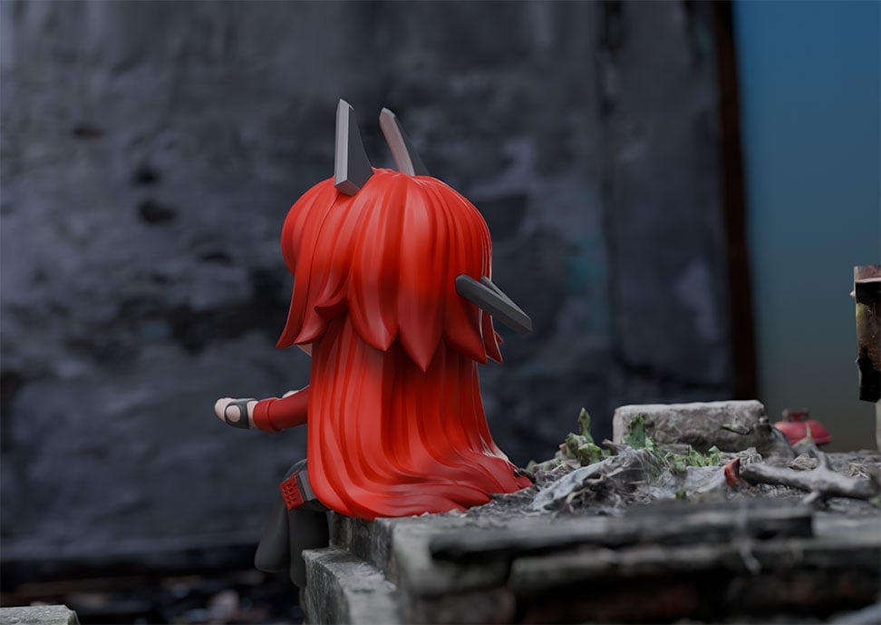 Goddess of Victory: Nikke Red Hood Noodle Cup Holder Figure