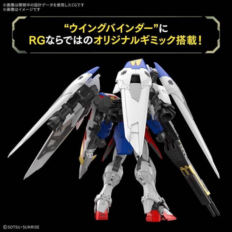 Mobile Suit Gundam Wing RG Wing Gundam Zero 1/144 Scale Model Kit Gallery Image 6