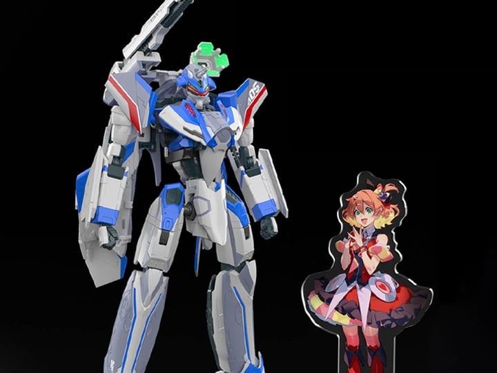 Macross Delta HG Hayate Immelmann's VF-31J Siegfried (Deluxe Set Ver.) 1/100 Scale Model Kit Gallery Image 1