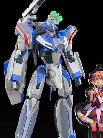 Macross Delta HG Hayate Immelmann's VF-31J Siegfried (Deluxe Set Ver.) 1/100 Scale Model Kit Gallery Image 2