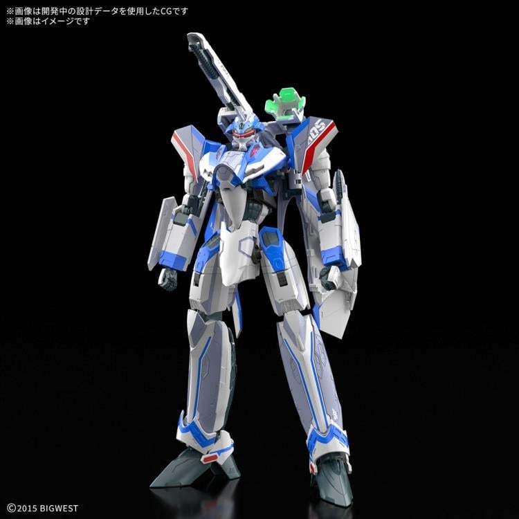 Macross Delta HG Hayate Immelmann's VF-31J Siegfried (Deluxe Set Ver.) 1/100 Scale Model Kit Gallery Image 4