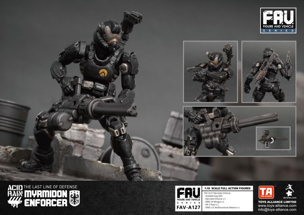 Acid Rain FAV-A127 Myrmidon Enforcer 1/18 Scale Action Figure Gallery Image 10