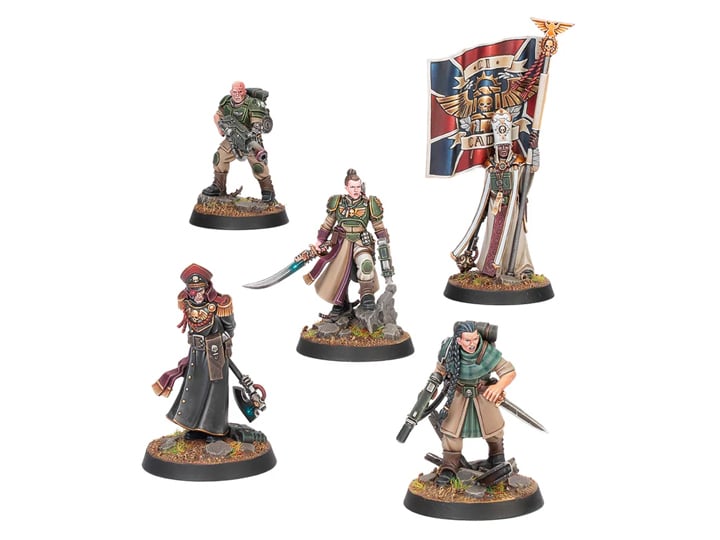 Warhammer 40,000 Astra Militarum Hell's Last 1/18 Scale Set of 5 Citadel Miniatures Gallery Image 1
