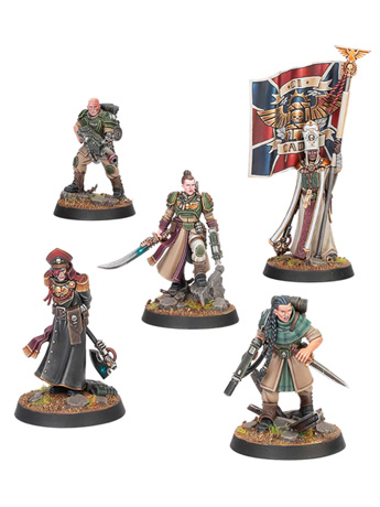Warhammer 40,000 Astra Militarum Hell's Last 1/18 Scale Set of 5 Citadel Miniatures Gallery Image 2