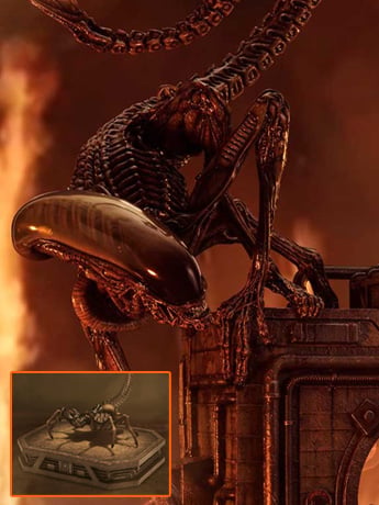Alien 3 Museum Masterline XL Dog Alien (Deluxe Ver.) Limited Edition Statue (With Bonus) Gallery Image 2