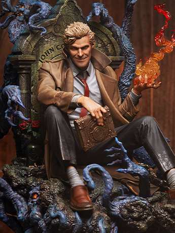 DC Comics Premium Format John Constantine (Just Another Exorcism Hangover) Statue Gallery Image 2