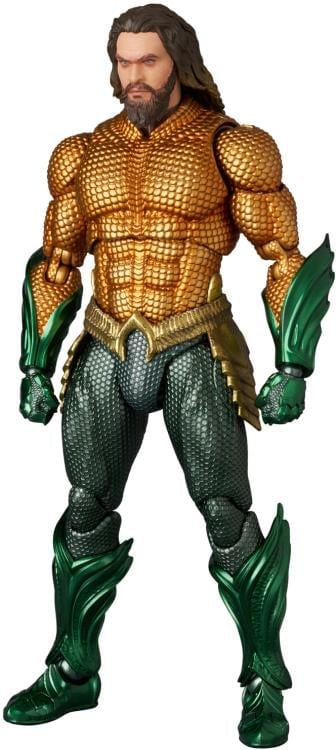 アメコミ MAFEX No.267 AQUAMAN GOLD & GREEN SUIT e MAFEX No.267 AQUAMAN (GOLD & GREEN SUIT) (完成品) - ホビーサーチ