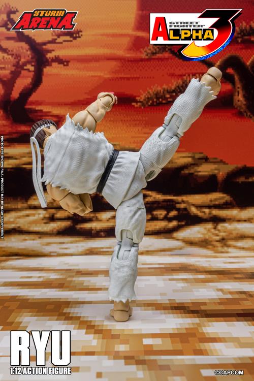 Street Fighter Alpha 3 Storm Arena Ryu 1/12 Scale Action Figure Gallery Image 7