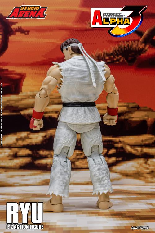ストリートファイターアルファ3 ストームアリーナ リュウ、ケン 1/12スケール Street Fighter Alpha 3 Storm Arena Ryu 1/12 Scale Action Figure