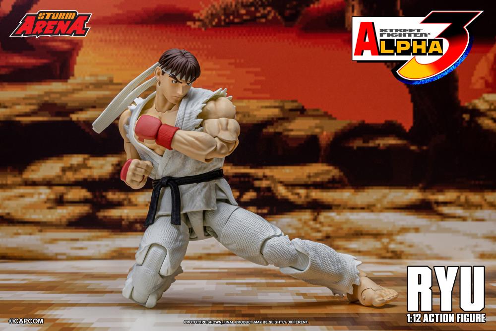 Street Fighter Alpha 3 Storm Arena Ryu 1/12 Scale Action Figure Street Fighter Alpha 3 Storm Arena Ryu 1/12 Scale Action Figure