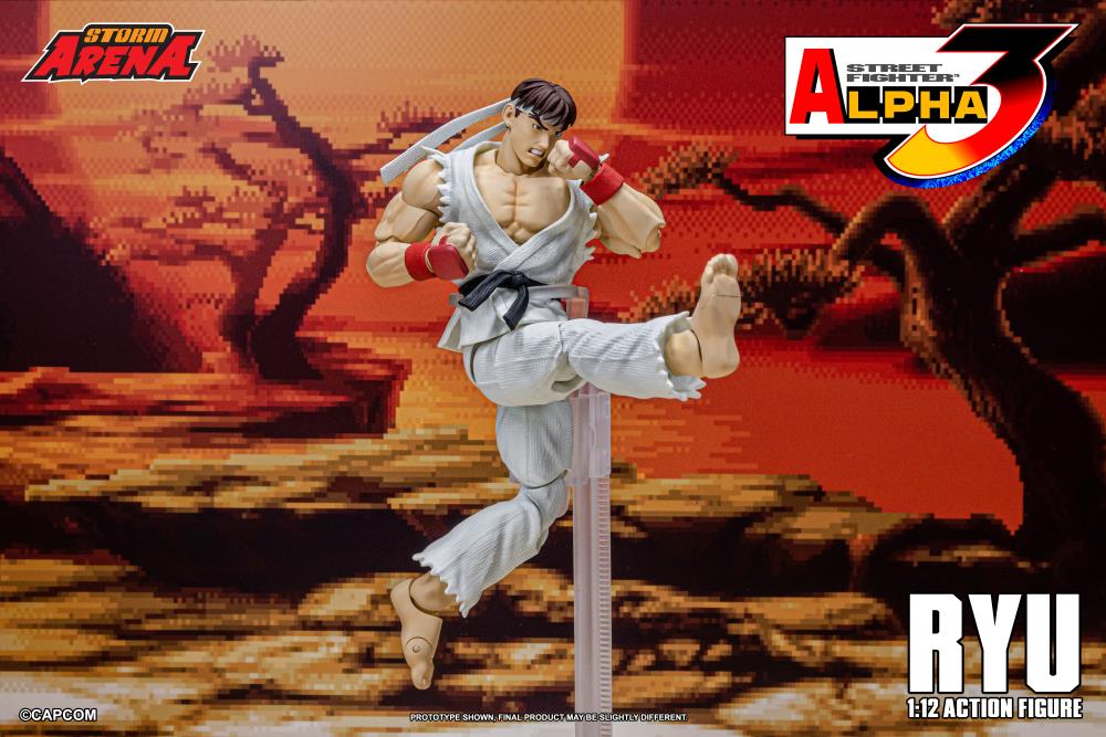 Storm Collectiblesストリートファイターリュウ1/12Arena Street Fighter Alpha 3 Storm Arena Ryu (Black Ver.) 1/12 Scale