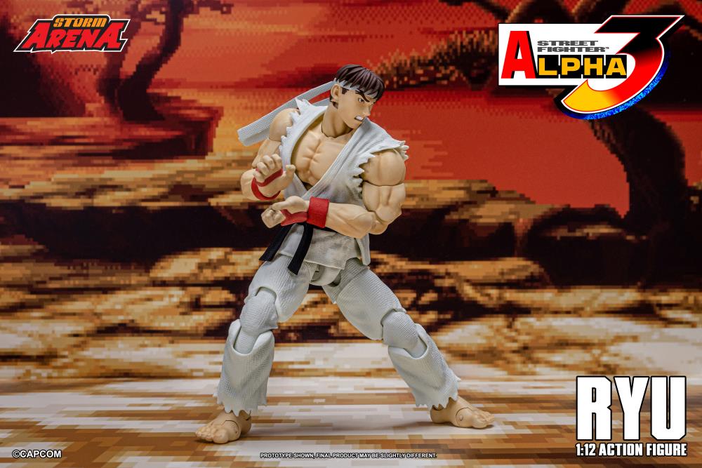 Street Fighter Alpha 3 Storm Arena Ryu 1/12 Scale Action Figure Gallery Image 18