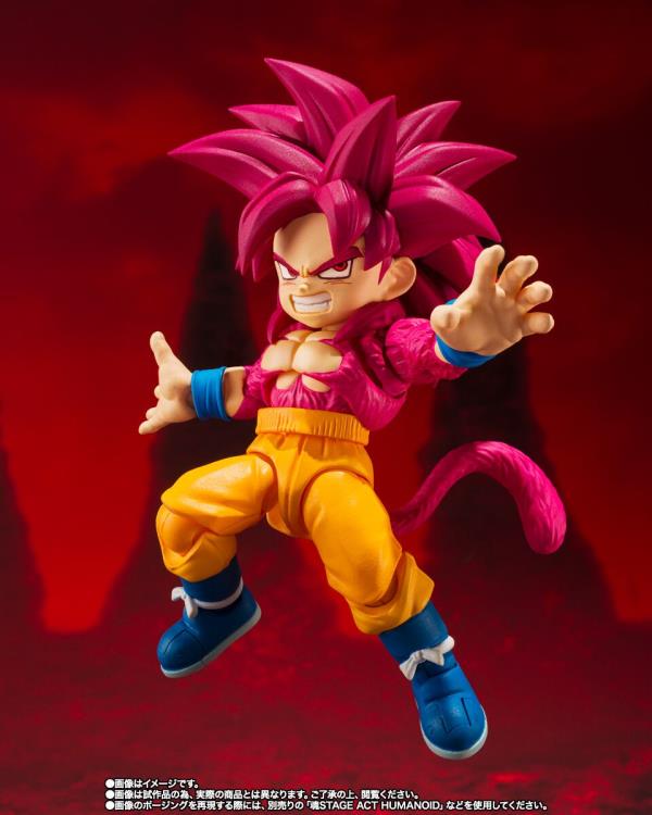 Dragon Ball Daima S.H.Figuarts Super Saiyan 4 Goku (Mini) Exclusive Action Figure Gallery Image 9