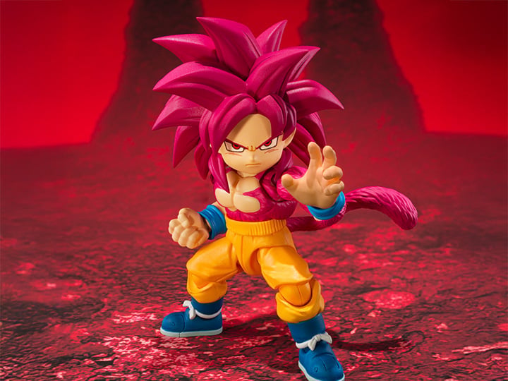 Dragon Ball Daima S.H.Figuarts Super Saiyan 4 Goku (Mini) Exclusive Action Figure Gallery Image 1