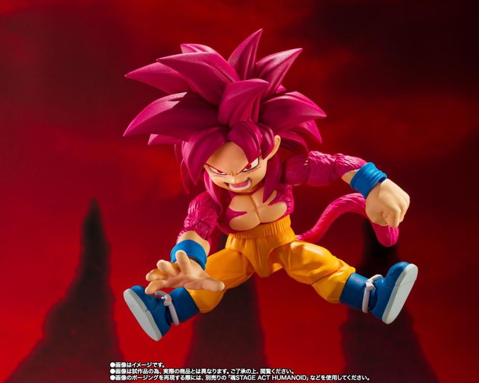Dragon Ball Daima S.H.Figuarts Super Saiyan 4 Goku (Mini) Exclusive Action Figure Gallery Image 7