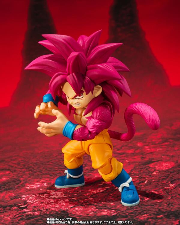 Dragon Ball Daima S.H.Figuarts Super Saiyan 4 Goku (Mini) Exclusive Action Figure Gallery Image 5