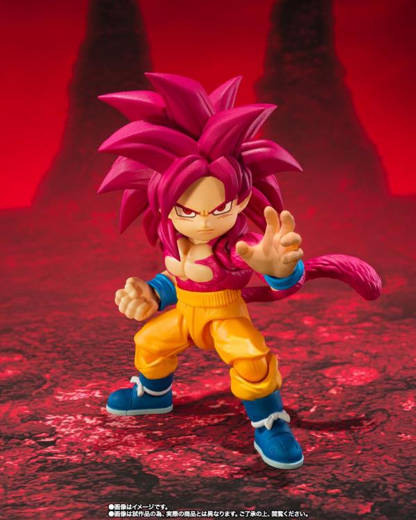 Dragon Ball Daima S.H.Figuarts Super Saiyan 4 Goku (Mini) Exclusive Action Figure Gallery Image 4