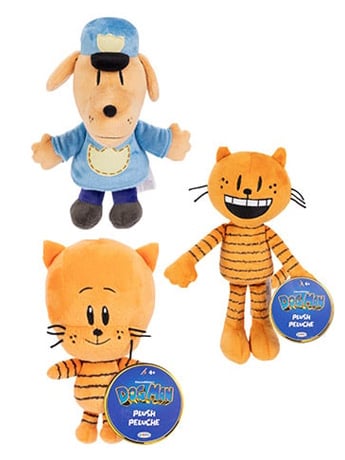 Dog Man 9-inch Set of 3 Plush Gallery Image 2