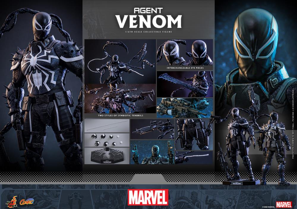 ホットトイズ CMS025 Agent Venom 1/6エージェント・ヴェノム Marvel Comics CMS025 Agent Venom 1/6th Scale Collectible Figure