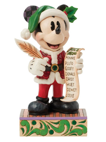 Mickey Mouse Disney Traditions Twenty Years of Magic Santa Mickey with List (Jim Shore) Gallery Image 2