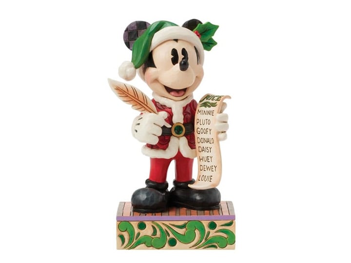 Mickey Mouse Disney Traditions Twenty Years of Magic Santa Mickey with List (Jim Shore) Gallery Image 1