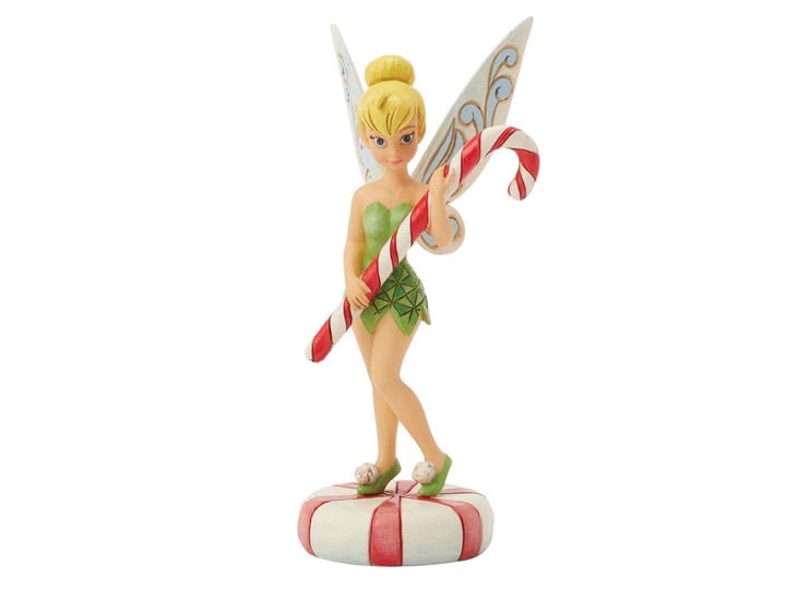 Peter Pan Disney Traditions Peppermint Pixie Tinker Bell Candy Cane (Jim Shore) Gallery Image 1