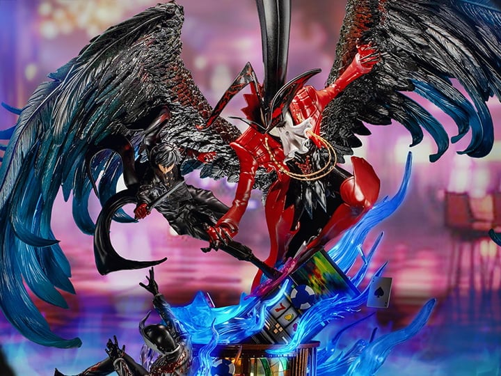 豪華 PERSONA5 JOKER & アルセーヌ フィギュア 特注ケースセット Persona 5 Elite Fandom Joker and Arsene Limited Edition Statue