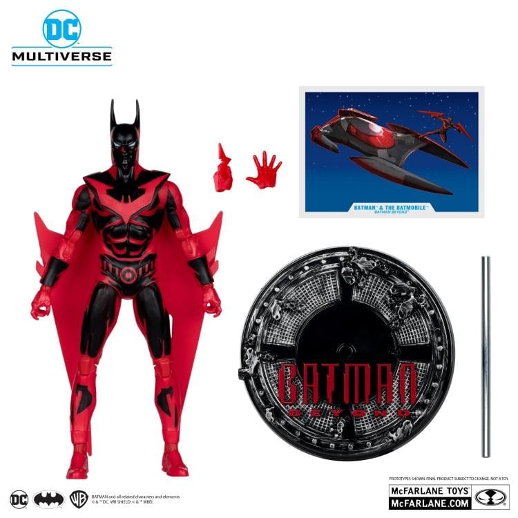 Batman Beyond DC Multiverse Gold Label Batman & Batmobile