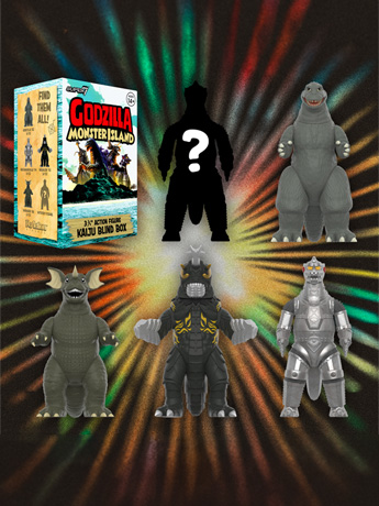 Toho ReAction Blind Box Wave 07 Godzilla Monster Island Box of 12 Random Figures Gallery Image 2