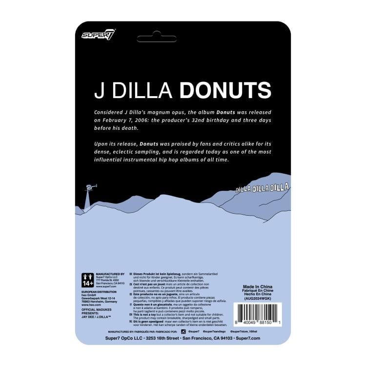 J Dilla ReAction J Dilla (Donuts - Smile Album Cover) Action Figure