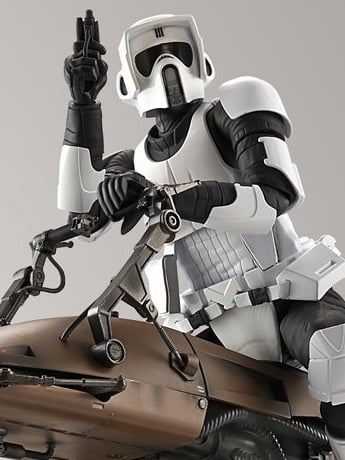 STAR WARS SPEEDER プラモデルキット Star Wars: Return of the Jedi Scout Trooper & Speeder Bike 1/12